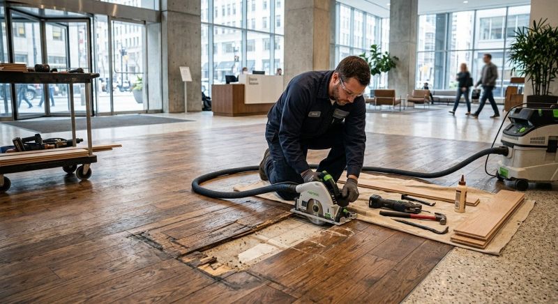 Our team working on Flooring Service projects in Biddeford, ME