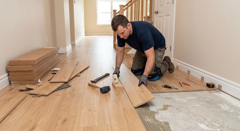 Laminate Floor Installation in Acton, ME