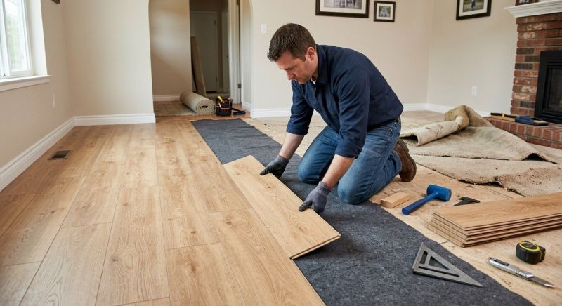 Laminate Floor Remodeling in Biddeford, ME