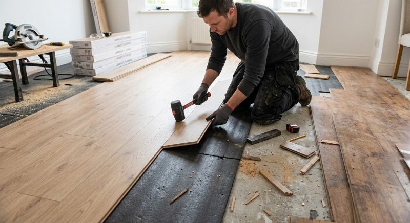 Laminate Floor Replacement in Wells, ME