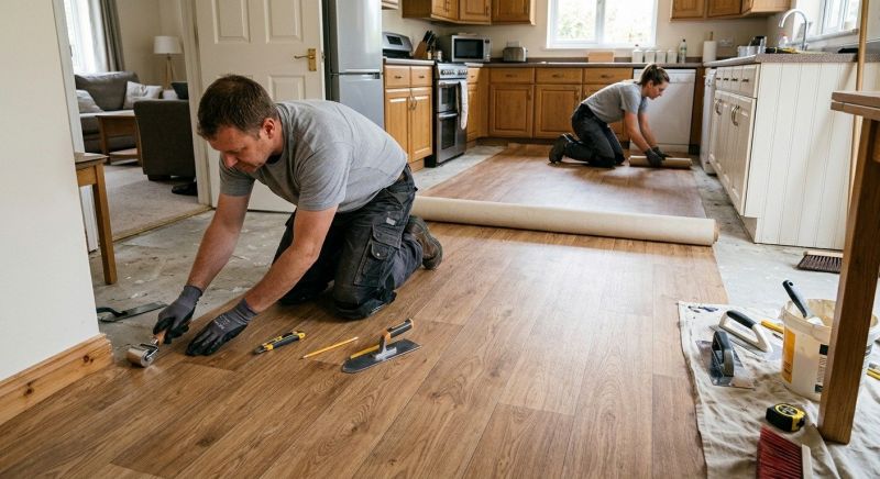 Linoleum Floor Installation in Biddeford, ME