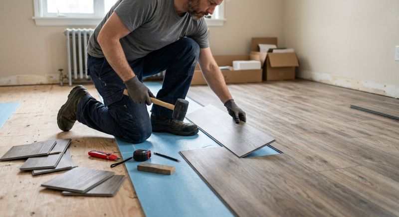 Linoleum Floor Installation in Ogunquit, ME