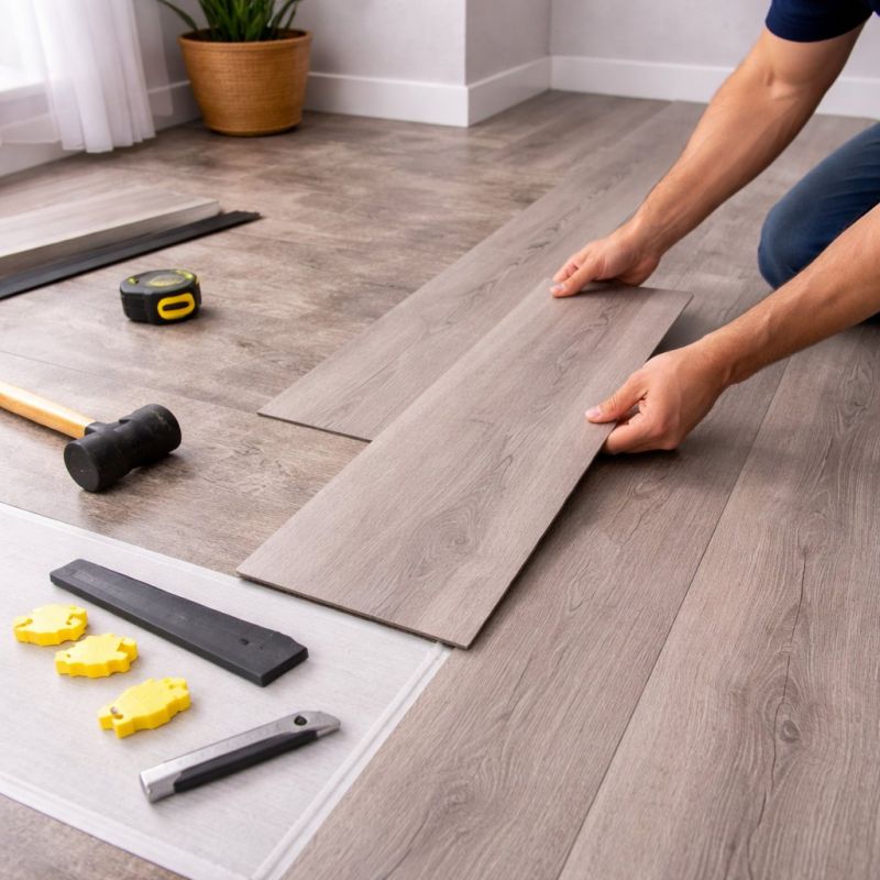 Luxury Vinyl Tile Installation in Acton, ME