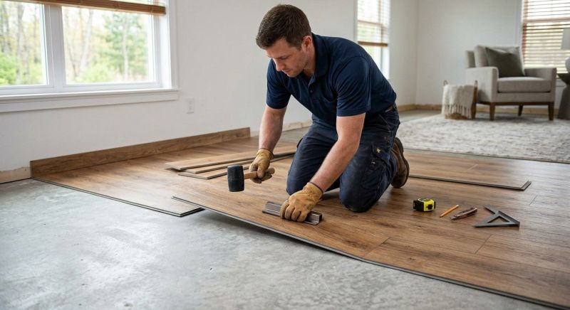 Luxury Vinyl Tile Installation in Kennebunkport, ME