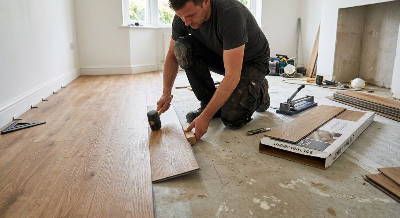 Luxury Vinyl Tile Installation in Steep Falls, ME