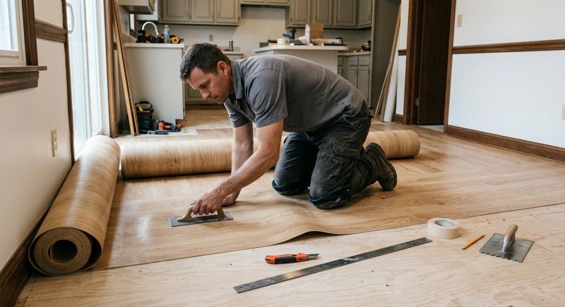 Sheet Flooring Installation in Falmouth, ME