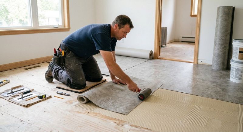 Sheet Flooring Installation in Gorham, ME