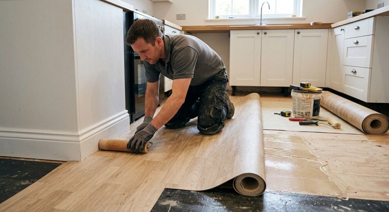 Sheet Linoleum Installation in Limerick, ME