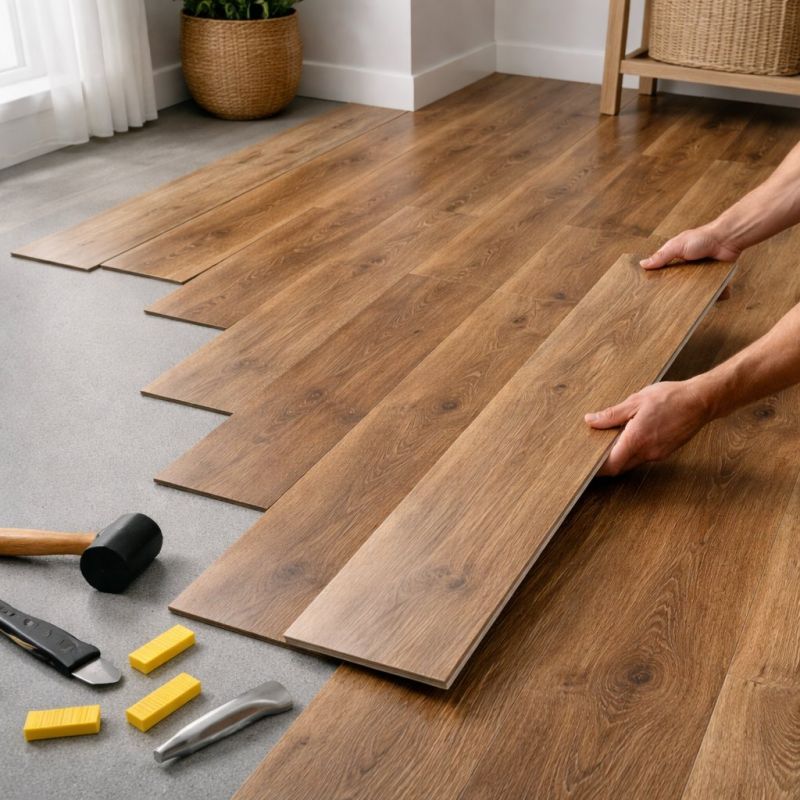 Vinyl Plank Floor Installation in Biddeford, ME